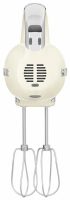 Миксер ручной электрический SMEG HMF01CREU / мощность 250 Вт / 9 скоростей вращения / кремовый