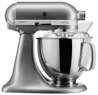 Миксер планетарный KitchenAid 5KSM175PSECU серебристый по контуру