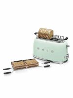 Тостер Smeg TSF02PGEU, мощность 1500 Вт, механическое управление, 2 отделения