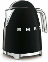 Чайник электрический Smeg (KLF03BLEU), 1,7 литра, металл/пластик, 2400Вт, черный