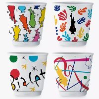Набор Bialetti YOTZ109 из 4 белых фарфоровых чашек для эспрессо