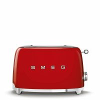 Тостер SMEG TSF01RDEU, регулировка степени обжаривания, подогрев, разморозка, 2 ломтика хлеба