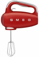 Миксер ручной электрический SMEG HMF01RDEU / мощность 250 Вт / 9 скоростей вращения / красный