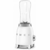 Блендер Smeg PBF01WHEU, 2 скорости, 300 Вт, 2 бутылки для смузи, белый