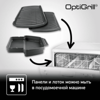 Умный контактный электрогриль Tefal Optigrill+ GC712834 Black