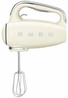 Миксер ручной электрический SMEG HMF01CREU / мощность 250 Вт / 9 скоростей вращения / кремовый
