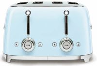 Тостер SMEG TSF03PBEU, регулировка степени обжаривания, подогрев, разморозка, 4 ломтика хлеба