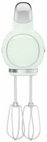 Миксер ручной электрический SMEG HMF01PGEU / мощность 250 Вт / 9 скоростей вращения / пастельный зеленый