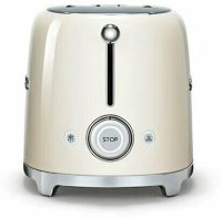 Тостер Smeg TSF01CREU, механическое управление, 2 тоста, бежевый