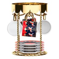 NMAGIC003 Bialetti Magico Ricordo Лимитированный набор кофейных пар на подставке