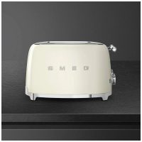 Тостер Smeg TSF03CREU кремовый, 4 ломтика, корпус из нержавеющей стали, подогрев, размораживание, 6 уровней поджаривания