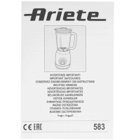 Стационарный блендер Ariete Vintage 583/05 (Голубой)