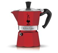 Гейзерная кофеварка Bialetti Moka Express Rossa 4943, 6 п.
