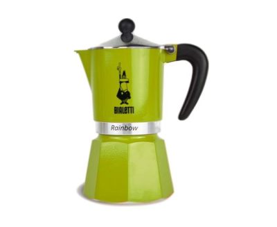 Гейзерная кофеварка Bialetti  RAINBOW Verde 4972, на 3 чашки Green