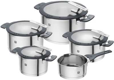 Набор кастрюль 5 пр. ZWILLING Simplify, нержавеющая сталь/силикон/стекло 66870-005-0