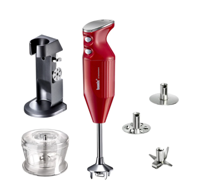 Погружной блендер Bamix M200 DeLuxe red metallic-chrome 1010.005