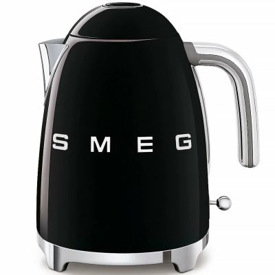 Чайник электрический Smeg (KLF03BLEU), 1,7 литра, металл/пластик, 2400Вт, черный