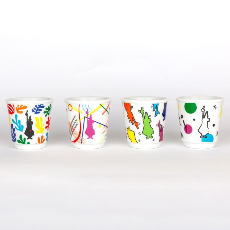 Набор Bialetti YOTZ109 из 4 белых фарфоровых чашек для эспрессо