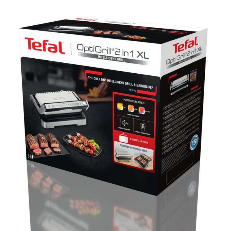 Умный электрогриль Tefal OptiGrill XL 2-в-1 GC782D30