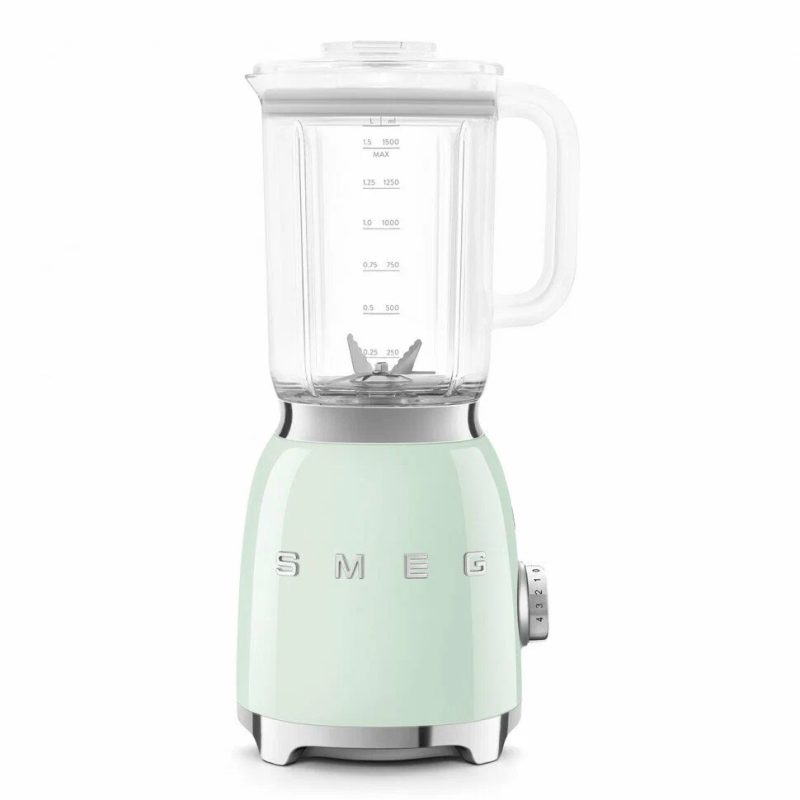 Настольный блендер Smeg BLF03PGEU, Эстетика стиля 50-х, пастельный зеленый