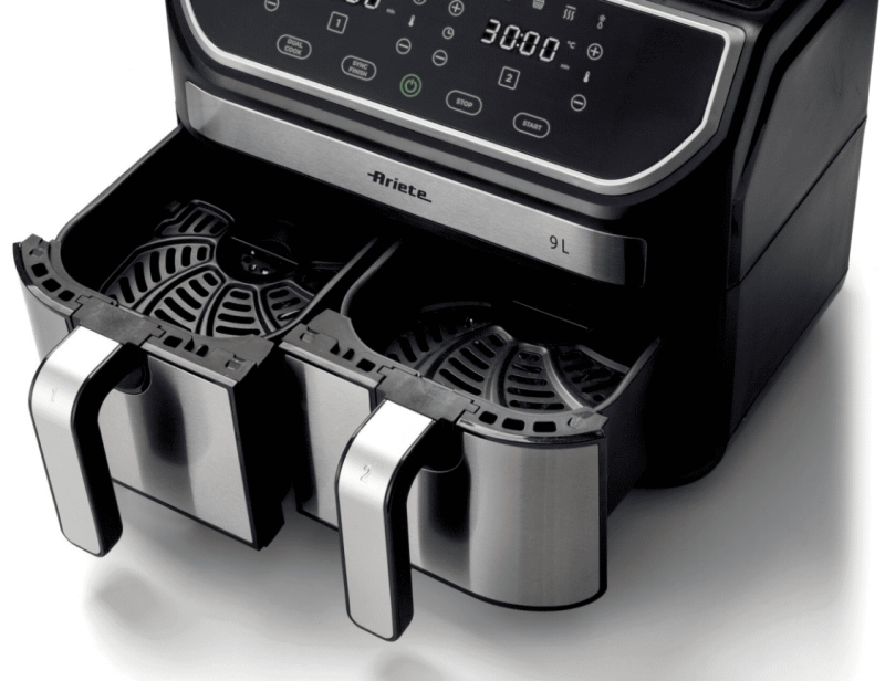 Двойная аэрофритюрница Ariete 4625/00 Air Fryer Dual Metal