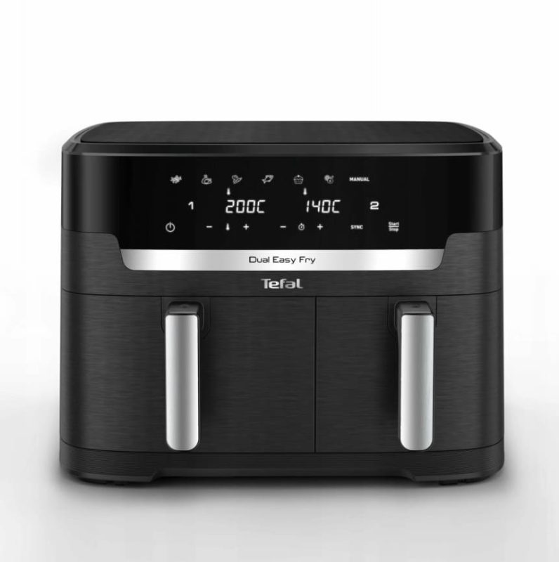 Двухкамерный аэрогриль Tefal Dual Easy Fry EY9428E0