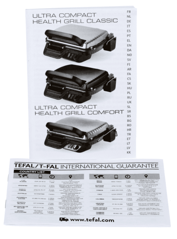 Контактный электрогриль Tefal Health Grill Comfort GC306012