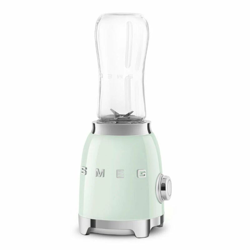 Настольный блендер мини Smeg PBF01PGEU, Эстетика стиля 50-х, Пастельно-зеленый