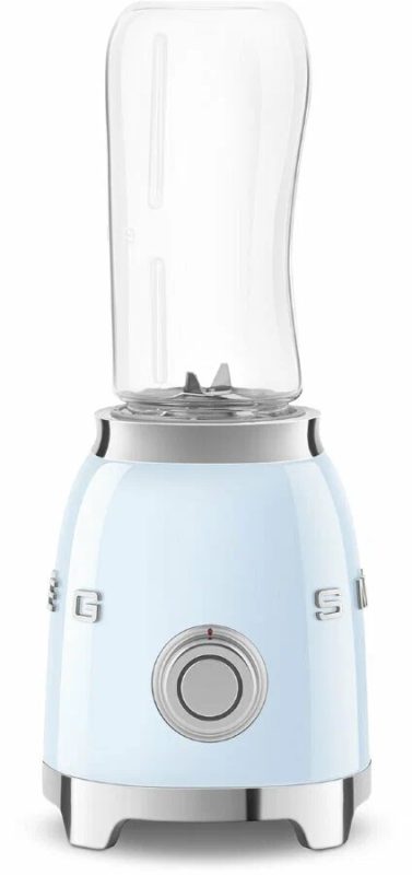 Настольный блендер мини Smeg PBF01PBEU, Эстетика стиля 50-х, Пастельно-синий