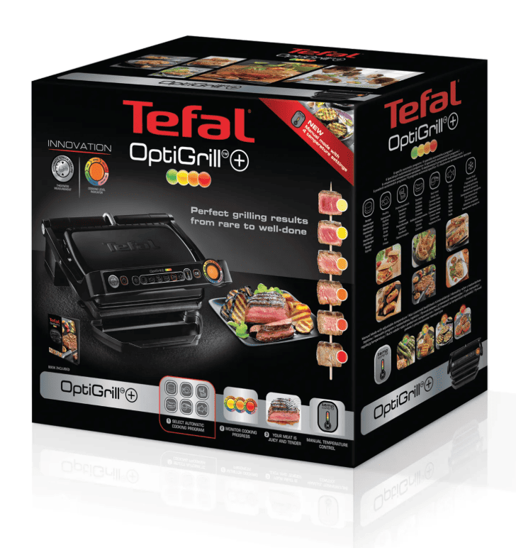 Умный контактный электрогриль Tefal Optigrill+ GC712834 Black