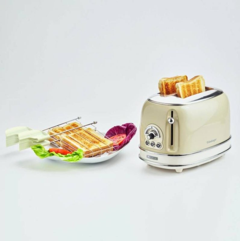 Тостер Ariete Vintage 155/03 с щипцами (бежевый)