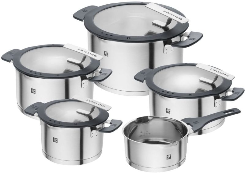 Набор кастрюль 5 пр. ZWILLING Simplify, нержавеющая сталь/силикон/стекло 66870-005-0