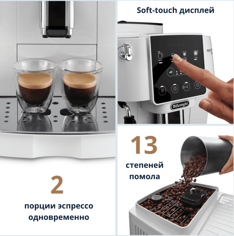 Кофемашина De'Longhi Magnifica Start ECAM 220.20.W