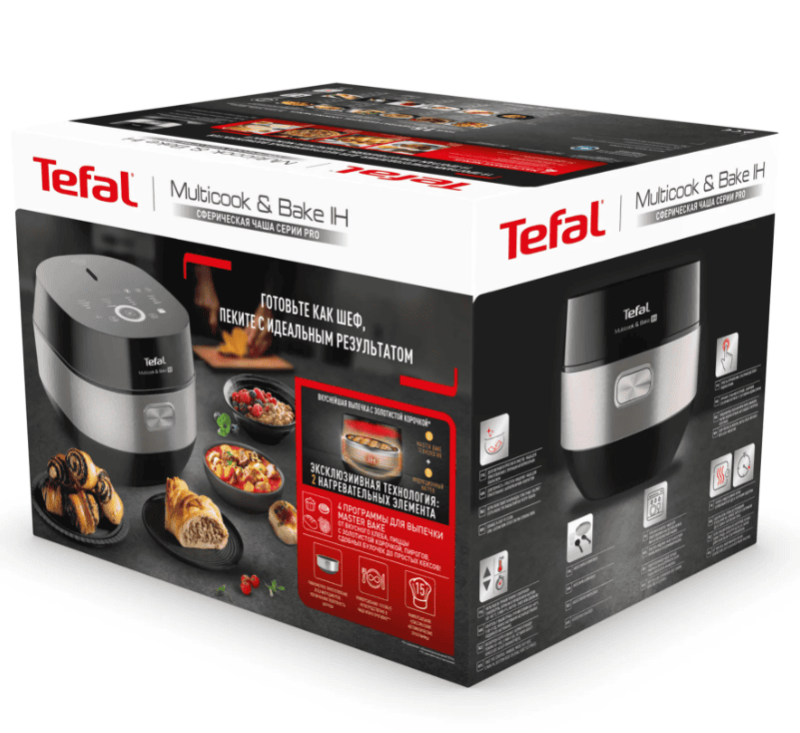 Мультиварка-хлебопечка Tefal Multicook&Bake RK908A32