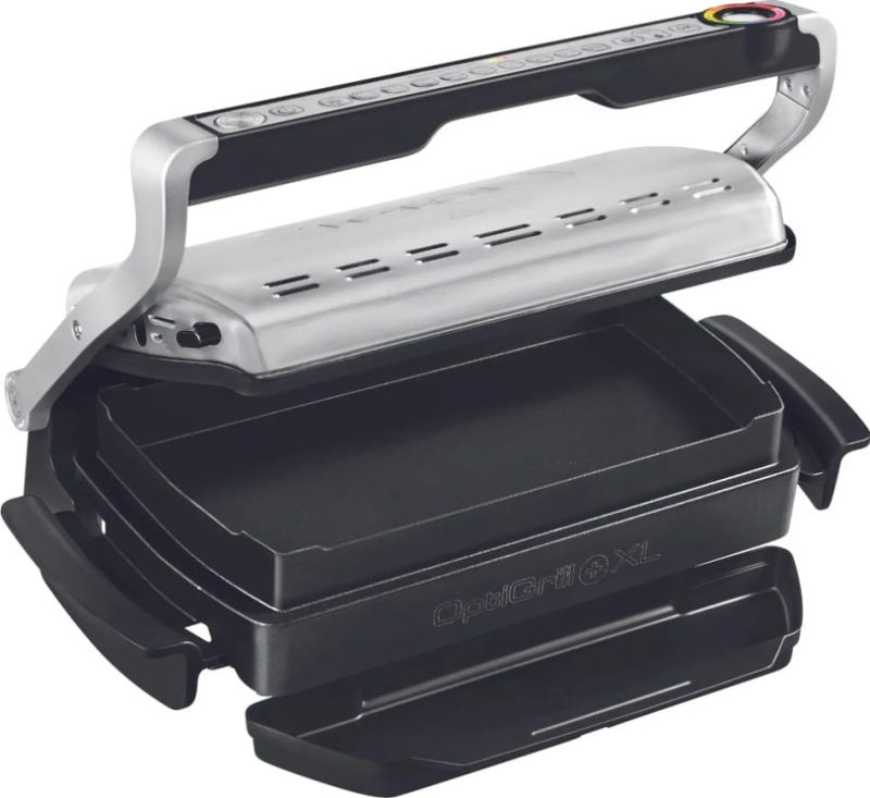 Умный контактный электрогриль Tefal Optigrill+ XL GC724D12 с насадкой для запекания