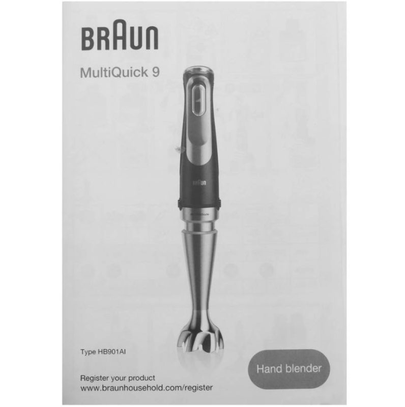 Погружной блендер Braun Multiquick 9 MQ9195XLI