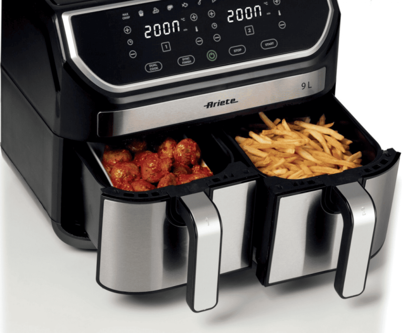 Двойная аэрофритюрница Ariete 4625/00 Air Fryer Dual Metal
