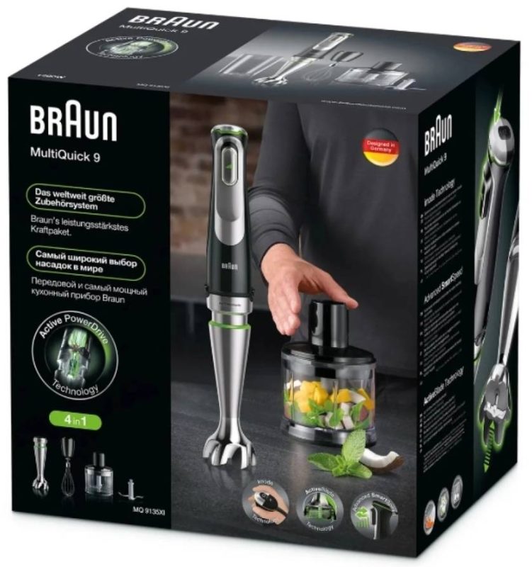 Погружной блендер Braun Multiquick 9 MQ9135XI