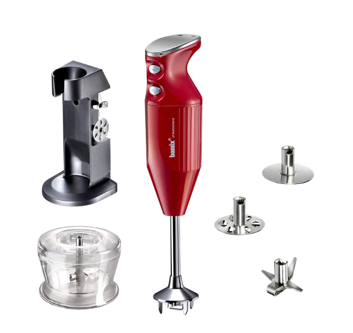 Погружной блендер Bamix M200 DeLuxe red metallic-chrome 1010.005