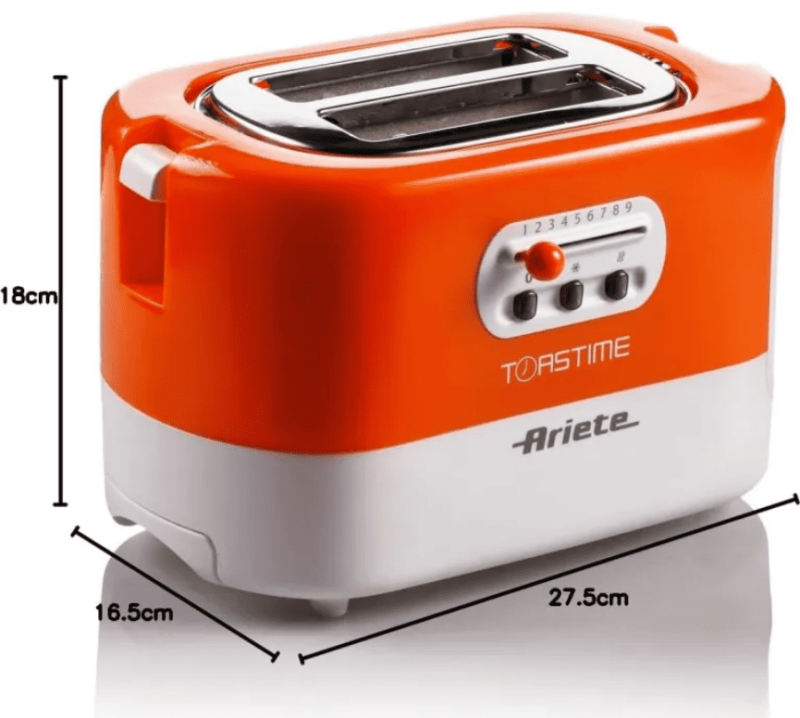 Тостер Ariete Toastime 159 (Оранжевый)