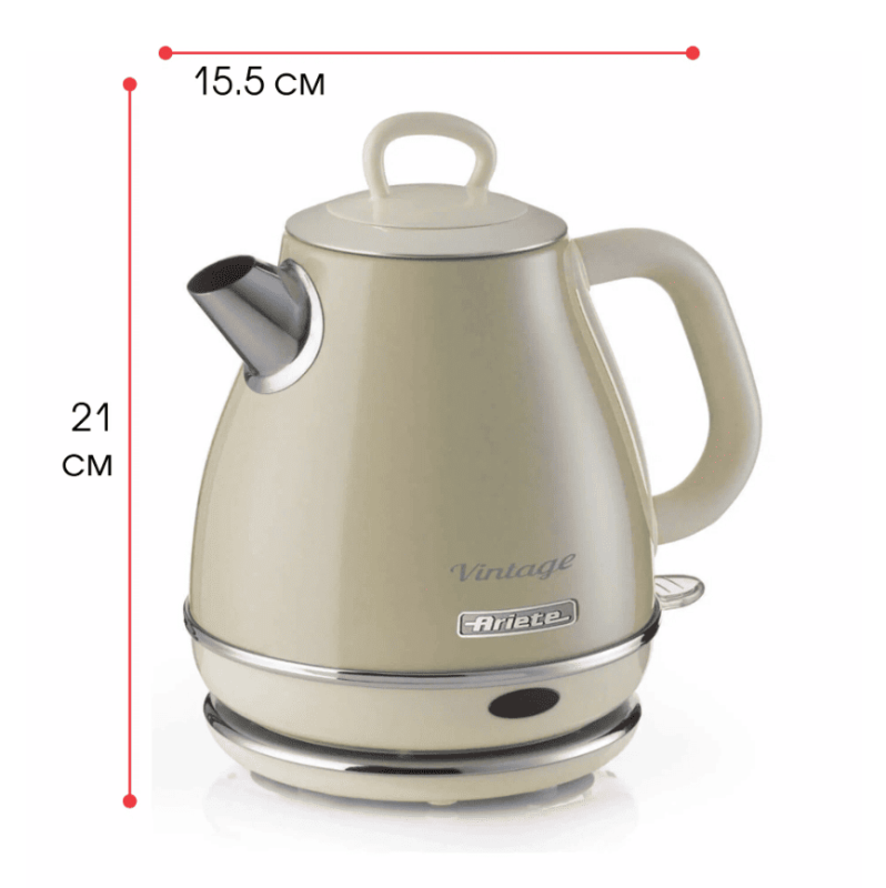 Электрический чайник Ariete Vintage 2868/03 (Бежевый)