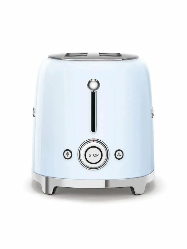 Тостер Smeg TSF02PBEU, 1500 Вт, 6 режимов поджаривания, голубой