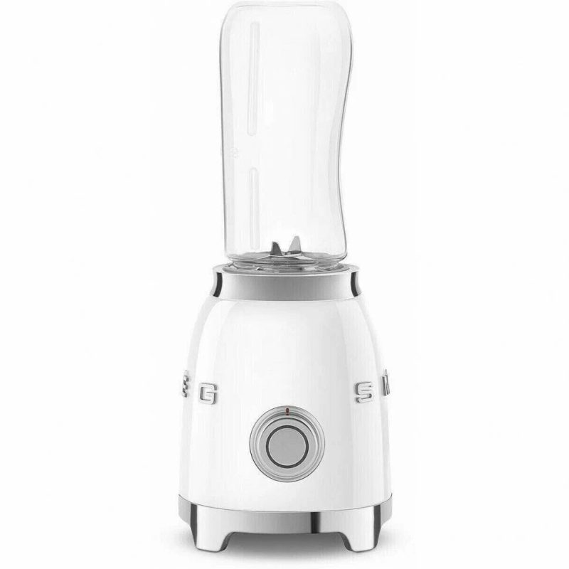 Блендер Smeg PBF01WHEU, 2 скорости, 300 Вт, 2 бутылки для смузи, белый