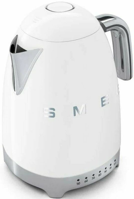 Чайник электрический с поддержанием температуры SMEG KLF04WHEU, белый