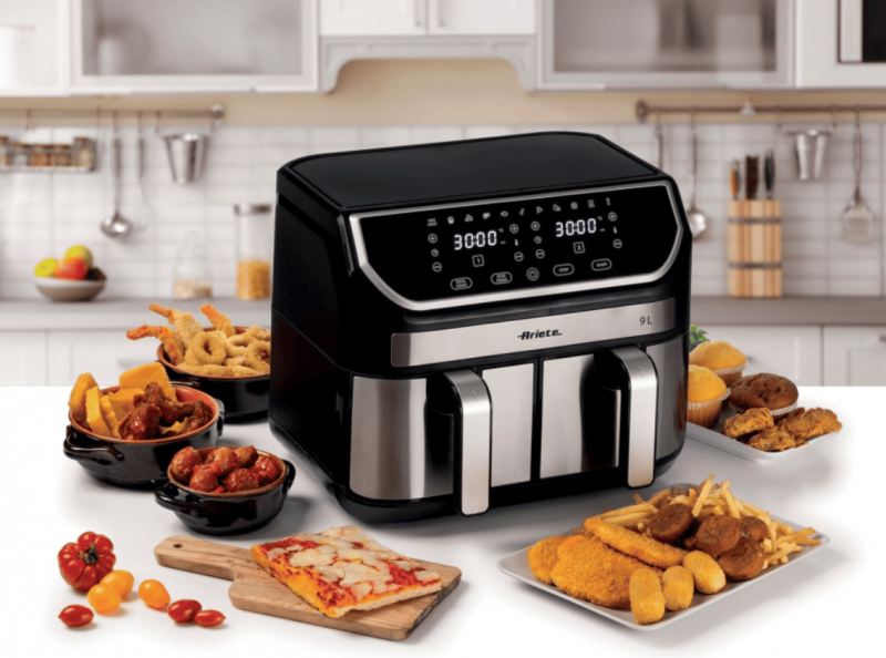 Двойная аэрофритюрница Ariete 4625/00 Air Fryer Dual Metal