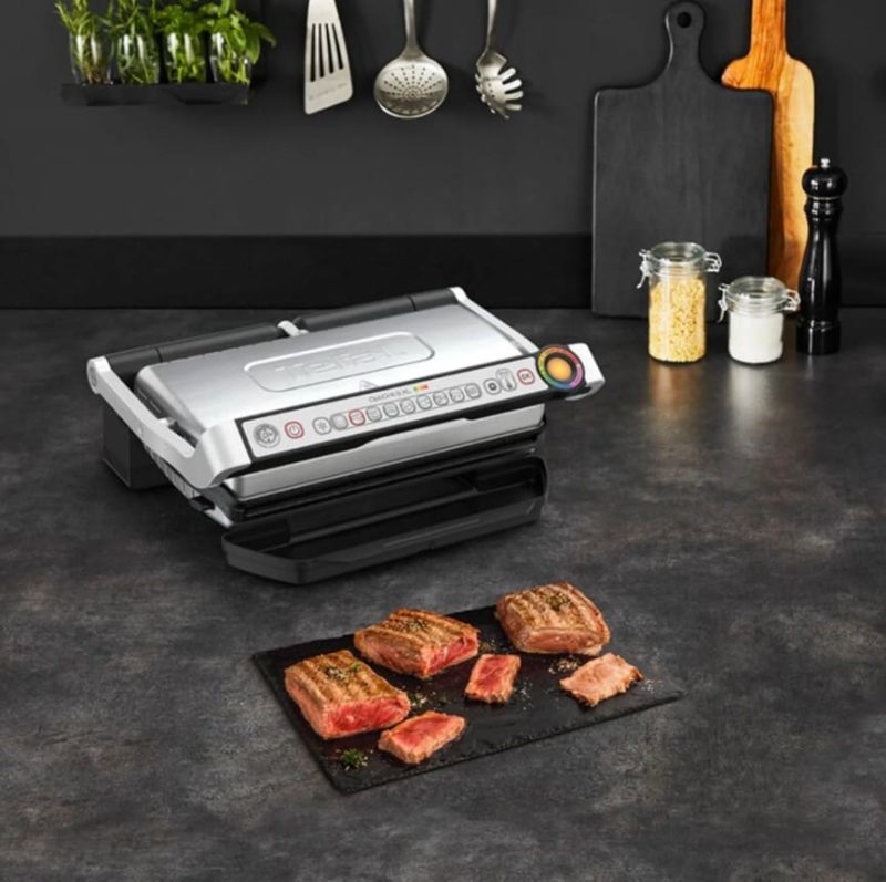 Умный контактный электрогриль Tefal Optigrill+ XL GC724D12 с насадкой для запекания