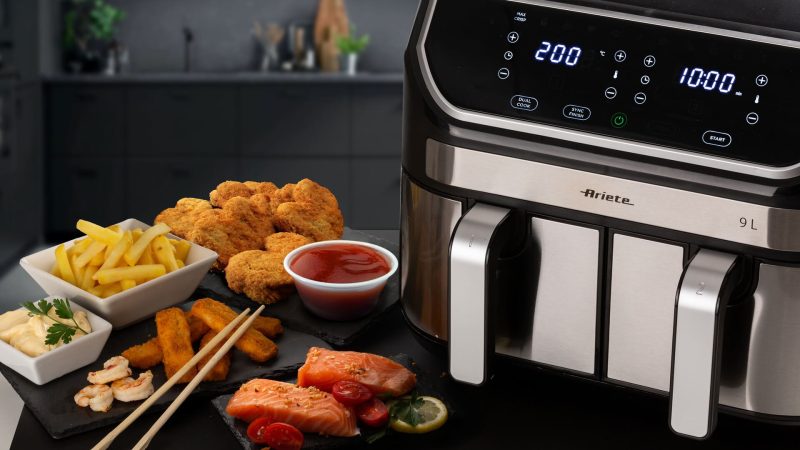 Двойная аэрофритюрница Ariete 4625/00 Air Fryer Dual Metal