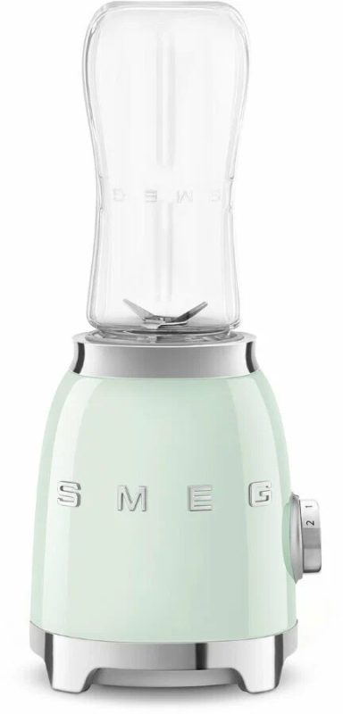 Настольный блендер мини Smeg PBF01PGEU, Эстетика стиля 50-х, Пастельно-зеленый