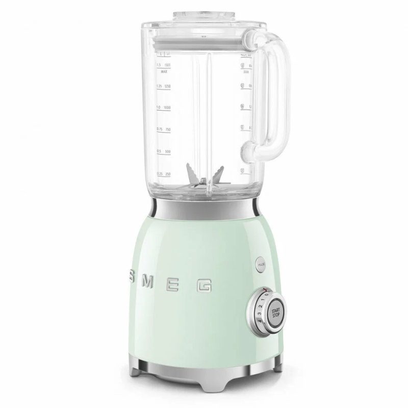 Настольный блендер Smeg BLF03PGEU, Эстетика стиля 50-х, пастельный зеленый