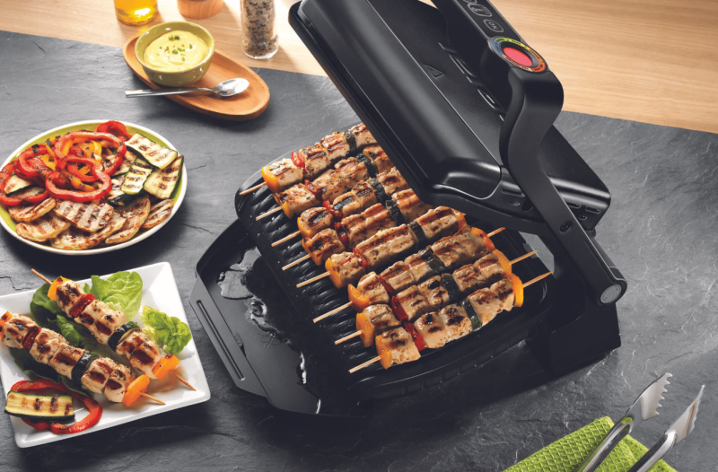 Умный контактный электрогриль Tefal Optigrill+ GC712834 Black